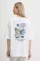 Odzież Kaotiko t-shirt bawełniany AQ070.01S.G002 biały