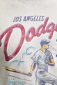 Bombažna kratka majica 47 brand MLB Los Angeles Dodgers BB012TEMECH685053CK siva