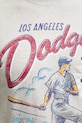 Βαμβακερό μπλουζάκι 47 brand MLB Los Angeles Dodgers BB012TEMECH685053CK γκρί