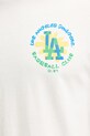 47 brand t-shirt bawełniany MLB Los Angeles Dodgers BB012TMIIIY657544SS beżowy