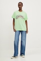 Odzież Sprayground t-shirt bawełniany SP721AMBRO zielony