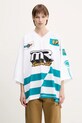 Martine Rose tricou Oversized Football 129JT10000 alb SS25
