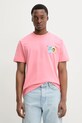 Bavlnené tričko Barrow S5BWUATH058 ružová SS25