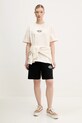 Barrow t-shirt bawełniany S5BWUATH066 beżowy