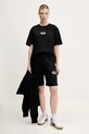 Barrow t-shirt bawełniany S5BWUATH066 czarny