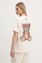 Odzież Barrow t-shirt bawełniany S5BWUATH152 beżowy