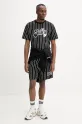Odzież Inbetweeners t-shirt bawełniany S5TWUATH016 czarny