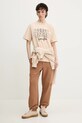 Inbetweeners tricou din bumbac bej S5TWUATH031