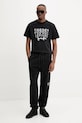 Inbetweeners tricou din bumbac negru S5TWUATH031