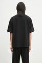 Хлопковая футболка Fiorucci Logo Label Boxy Fit U02SPTSH103CJ01BK01 чёрный