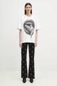Fiorucci t-shirt bawełniany Mouth Print Boxy U02SPTSH103CJ01WH05