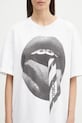 Fiorucci t-shirt bawełniany Mouth Print Boxy U02SPTSH103CJ01WH05