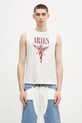 Aries t-shirt bawełniany Faded Nirvana Muscle Vest nadruk beżowy AR4002703