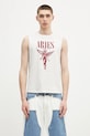 Aries t-shirt bawełniany Faded Nirvana Muscle Vest nadruk beżowy AR4002703