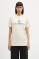 Sporty & Rich t-shirt bawełniany H&W Crest TO043606241CR01 beżowy SS25