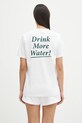 Бавовняна футболка Sporty & Rich Drink More Water TO043606300WH01