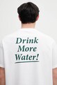 Бавовняна футболка Sporty & Rich Drink More Water TO043606300WH01