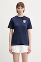 Sporty & Rich cotton t-shirt Bh Crest Soft TO089626256BL106 navy SS25