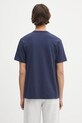 Sporty & Rich t-shirt bawełniany Bh Crest Soft TO089626256BL106 granatowy