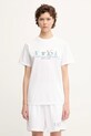Хлопковая футболка Sporty & Rich Ny 94 TO043622034WH57 белый SS25