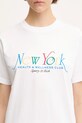 Хлопковая футболка Sporty & Rich Ny 94 TO043622034WH57
