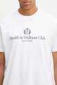 Sporty & Rich t-shirt bawełniany H&W Crest TO043620241WH01