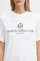 Sporty & Rich t-shirt bawełniany H&W Crest TO043620241WH01