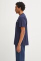 Sporty & Rich t-shirt bawełniany Health Is Wealth TO043602006BL106 granatowy SS25