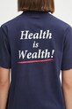 Βαμβακερό μπλουζάκι Sporty & Rich Health Is Wealth TO043602006BL106