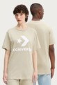 Converse tricou din bumbac print bej 10025458.A45