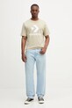 Odzież Converse t-shirt bawełniany 10025458.A45 beżowy