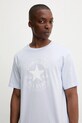 Converse t-shirt bawełniany niebieski 10025459.A37