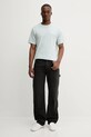Converse t-shirt bawełniany 10023876.A50 turkusowy SS25