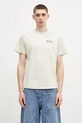 Bavlněné tričko Fjallraven Heavy Classic T-shirt hladký béžová F87105