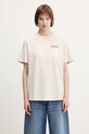 Fjallraven t-shirt bawełniany Heavy Classic T-shirt F87105 beżowy SS25