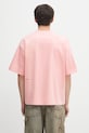 Bavlněné tričko Pangaia DNA Oversized T-Shirt 10002572 růžová