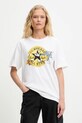 Converse t-shirt bawełniany Converse x Tom & Jerry 10028754.A01 biały