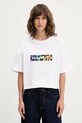 Odzież Converse t-shirt bawełniany 10028588.A01 biały