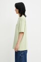 Café Kitsuné t-shirt bawełniany Barista Fox Patch Relax zielony CKNU00102KJ7014