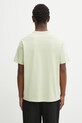 Café Kitsuné t-shirt bawełniany Barista Fox Patch Relax CKNU00102KJ7014 zielony