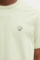 Café Kitsuné t-shirt bawełniany Barista Fox Patch Relax CKNU00102KJ7014
