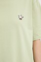 Café Kitsuné t-shirt bawełniany Barista Fox Patch Relax CKNU00102KJ7014
