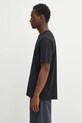 Odzież Café Kitsuné t-shirt bawełniany Barista Fox Patch Relax CKNU00102KJ7014 czarny