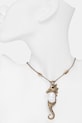Dodatki Weekend Max Mara ogrlica z obeskom ženska z kovino AGIORNO 2615751045600 zlata