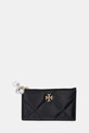 Tory Burch portfel skórzany Kira Diamond skóra licowa czarny 175011.001
