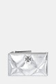 Tory Burch portfel skórzany Kira Diamond skóra licowa srebrny 175012.040