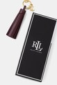 Lauren Ralph Lauren brelok skórzany 432P07357 bordowy SS26