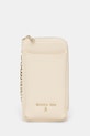 Patrizia Pepe pokrowiec na telefon skórzany na telefon beżowy 8Q0029.L001