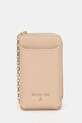 Patrizia Pepe pokrowiec na telefon skórzany na telefon beżowy 8Q0029.L001