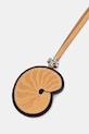 Tory Burch brelok skórzany Snail Shell 181675 beżowy SS26